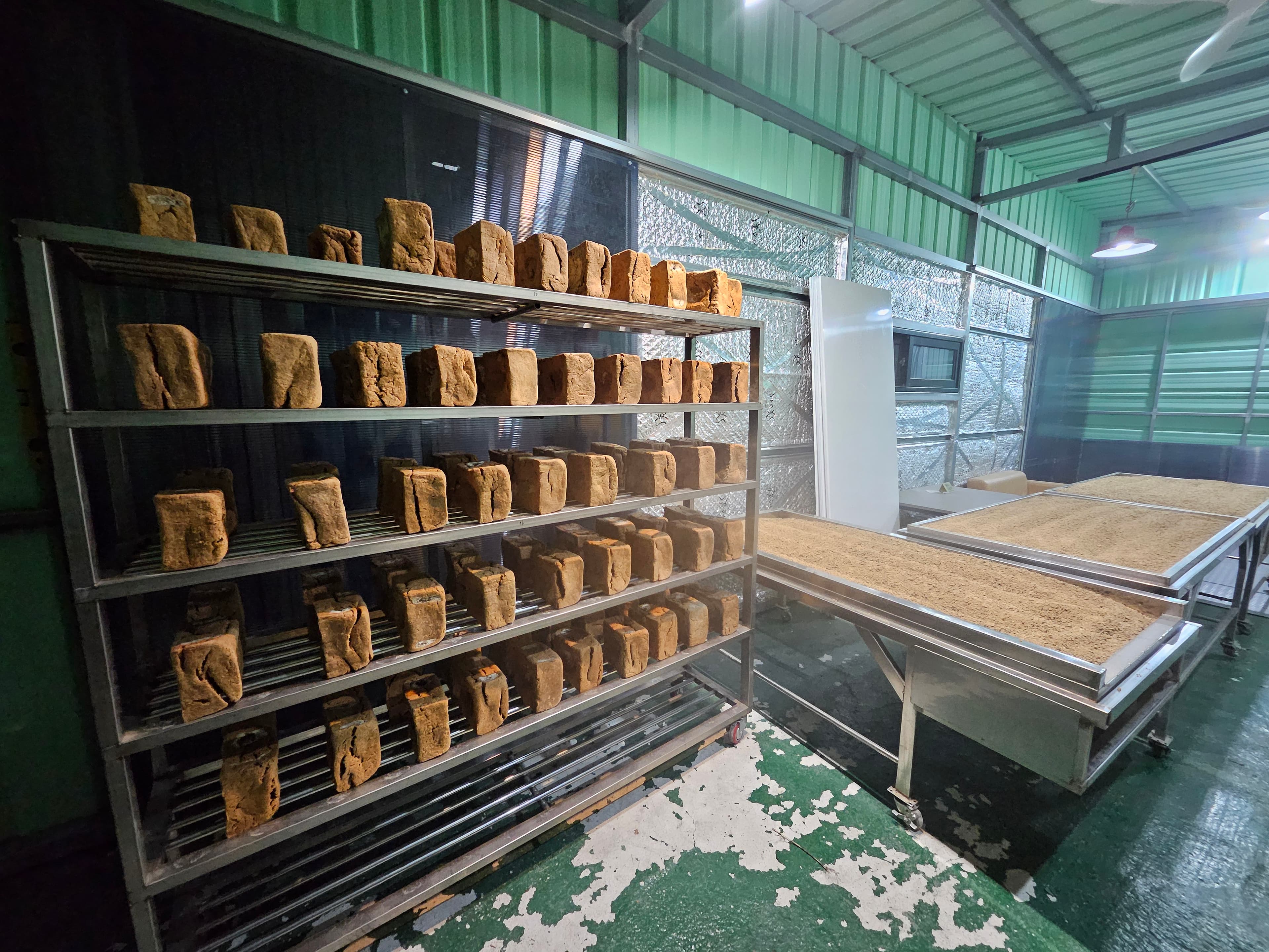 장수메주 생산 현장